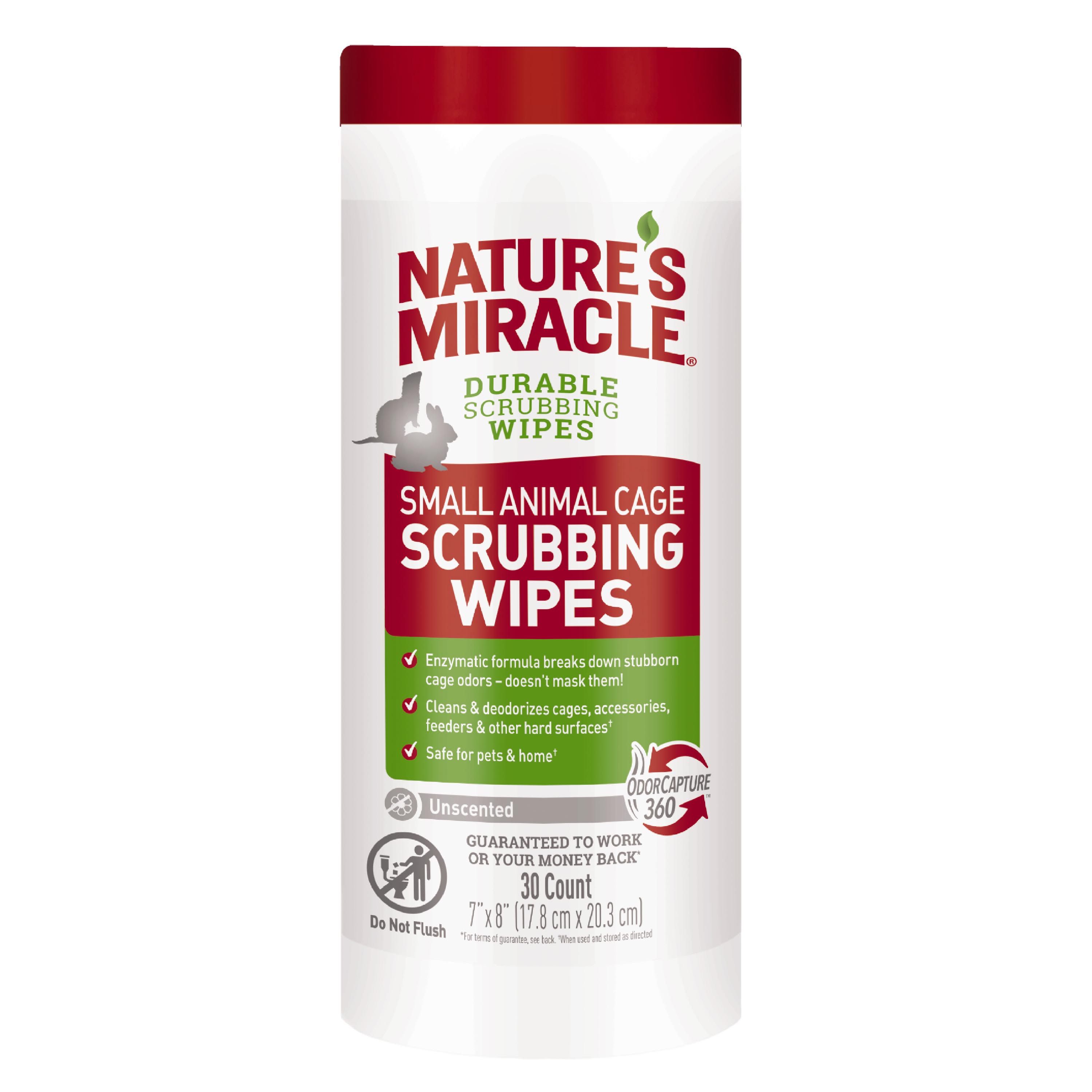 Nature's miracle small animal cage scrubbing wipes discount